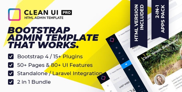Clean UI HTML Pro v2.0.2 - Multi Concept Admin Template