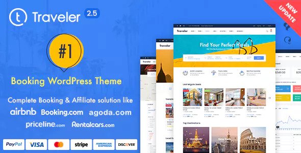 Traveler v2.5 - Travel Booking WordPress Theme