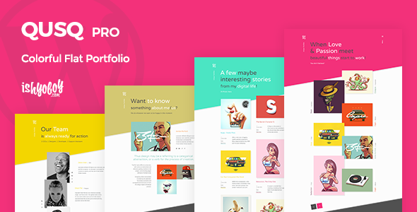 Download Qusq Pro v1.5 – Flat Colorful Portfolio | Free Nulled Scripts
