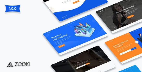Zooki v1.0.0 - Landing Page Template
