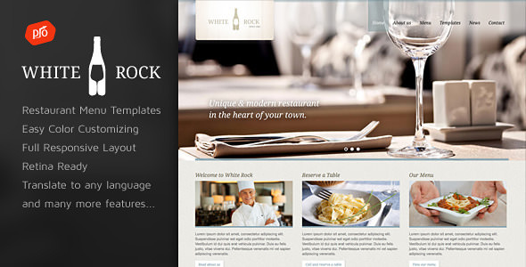 White Rock v3.1 - Restaurant & Winery Theme