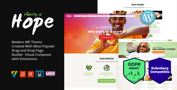 Hope v2.2.0 - Non-Profit, Charity & Donations Theme + RTL