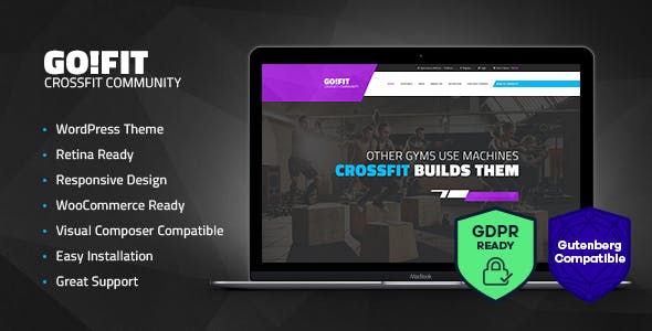 GoFit v1.2 - Fitness, Gym and Crossfit WordPress Theme