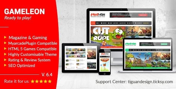 Gameleon v6.4 - WordPress Magazine & Arcade Theme