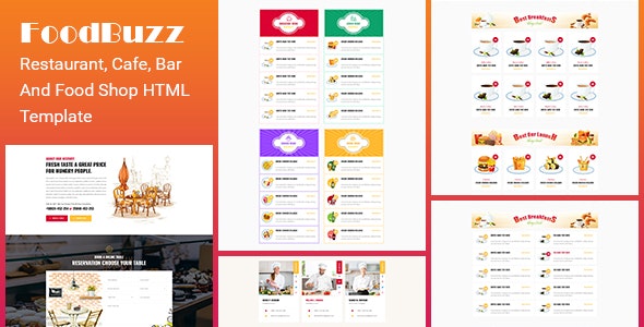 FoodBuzz v1.0 - Restaurant, Cafe, Bar and Food shop HTML Template