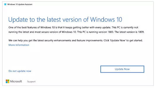Windows 10 Update Assistant