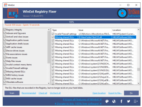 Download WinExt Registry Fixer 2.1 Build 004 [Latest]
