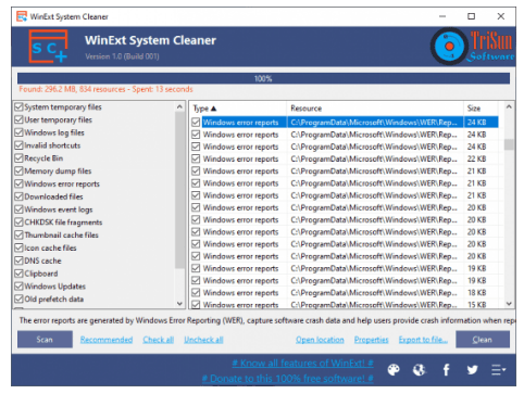 Download WinExt System Cleaner 1.0 [Latest]
