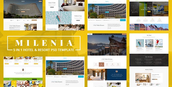 Milenia v1.0 - Hotel & Resort PSD Template