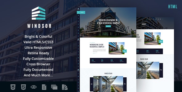 Windsor v1.0 - Apartment Complex / Single Property Site Template
