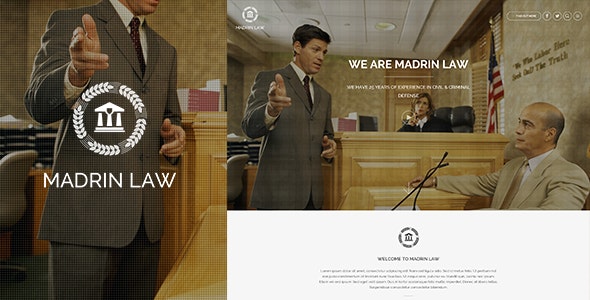 Madrin v1.0 - One Page Law Firm HTML Template
