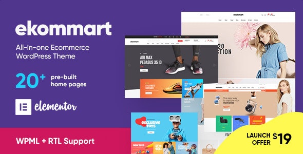 ekommart v1.9.1 - All-in-one eCommerce WordPress Theme