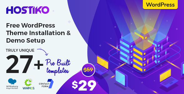 Hostiko v27.0.16 - WordPress WHMCS Hosting Theme