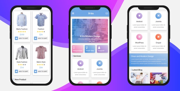 Xtra v1.0 - Mobile Template