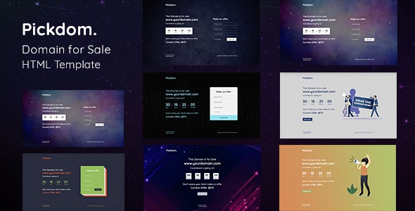 Pickdom v1.0 - Domain for Sale HTML Template