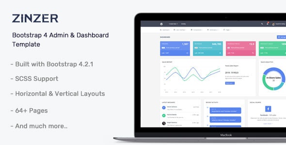 Zinzar v1.0.0 - Admin Dashboard Template