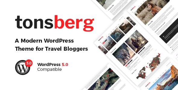 Tonsberg v1.1.1 - A Modern WordPress Theme for Travel Bloggers