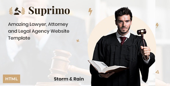Suprimo v1.0 - Lawyer Attorney Website HTML Template