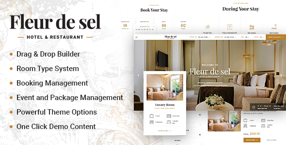 Fleurdesel v2.0.4 - Hotel Booking WordPress Theme