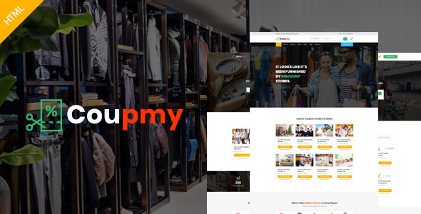 Coupmy - Coupons, Affiliates, Offers, Deals, Discounts & Marketplace HTML Template