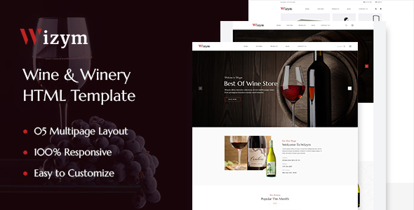 Download Wizym – Wine & Winery HTML Template | Free Nulled Scripts