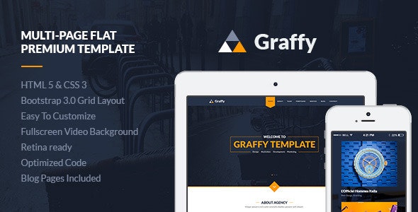 Graffy v1.0 - Responsive Multi-Purpose Flat Template