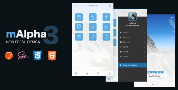 mAlpha2 - Mobile Responsive Template - Updated