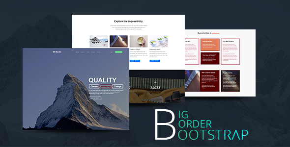 Download BIG Border – Creative One Page Parallax Bootstrap Template | Free Nulled Scripts