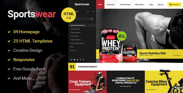 Sportwear v1.0.0 - Multi Store Responsive HTML Template