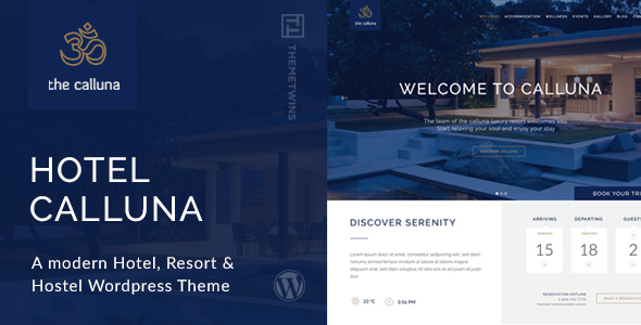 Hotel Calluna v3.3.0 - Hotel & Resort & WordPress Theme