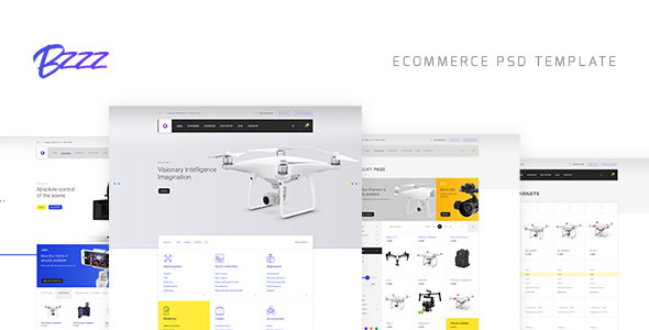 Bzzz - Gadgets eCommerce PSD Template