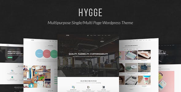 Hygge v1.0.11 - Multipurpose Single/Multi Page WP Theme
