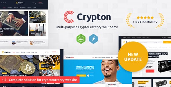 Crypton v1.6 - A Multi-Purpose Cryptocurrency WordPress Theme