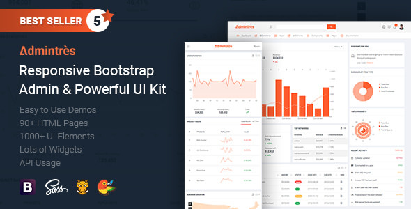 Download Admintres – Responsive Bootstrap Admin & Powerful UI Kit | Free Nulled Scripts