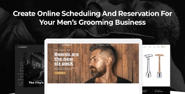 Groomly v1.2.5 - Men’s Grooming Scheduling & Reservation WordPress Theme