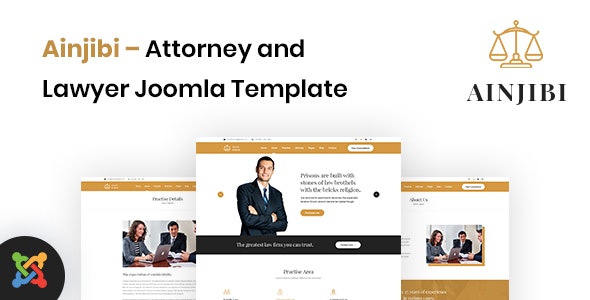Ainjibi v1.0 - Attorney and Lawyer Joomla Template