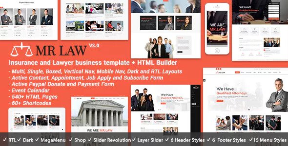 Mr Law v3.0 - Lawyer Attorney and Law Firm