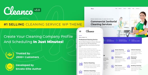 Cleanco v3.2.2 - Cleaning Company Wordpress Theme