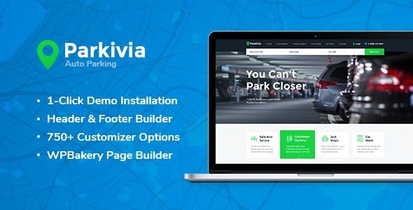 Parkivia v1.1.2 - Auto Parking & Car Maintenance WordPress Theme