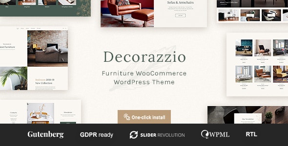 Decorazzio v1.0.1 - Interior Design and Furniture Store WordPress Theme