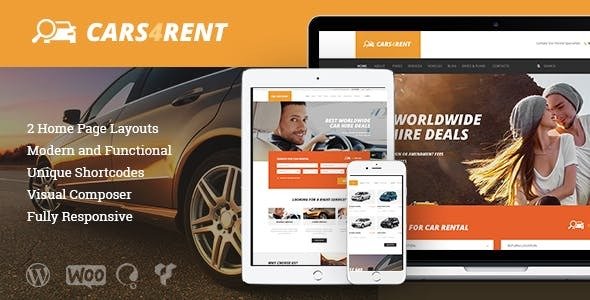 Cars4Rent v1.2.1 - Car Rental & Taxi Service Theme