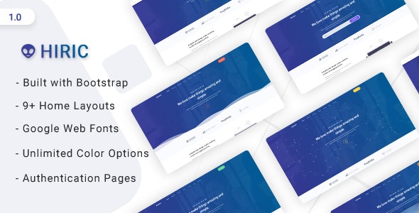 Hiric v1.0 - Responsive Landing Page Template