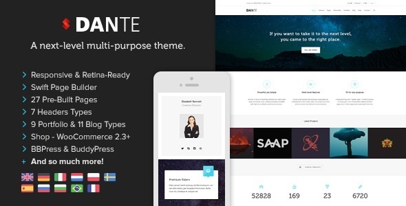 Dante v3.5.15 - Responsive Multi-Purpose WordPress Theme