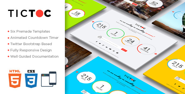 Download TICTOC v1.2 – Coming Soon Countdown Template | Free Nulled Scripts