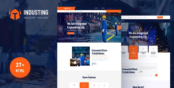 Industing v1.0 - Industry & Factory Business HTML5 Template