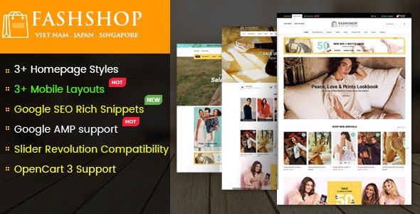 Download FashShop v1.0 – Multipurpose Responsive OpenCart 3 Theme with Mobile-Specific Layouts | Free Nulled Scripts