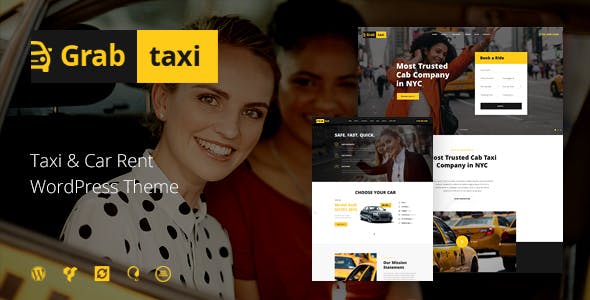 Grab Taxi v1.2.2 - Online Taxi Service WordPress Theme