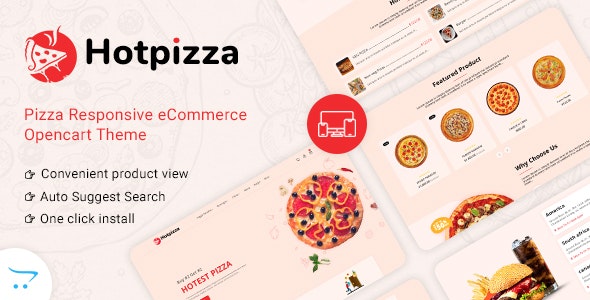 HotPizza v1.0 - Pizza & Food Delivery OpenCart Store