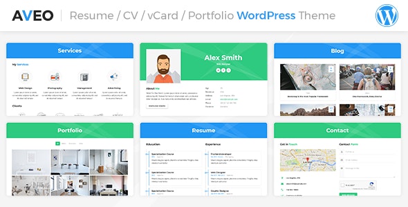 Aveo v1.2.1 - Resume / CV Theme