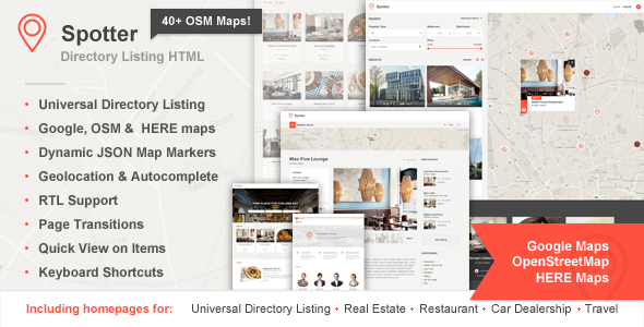 Spotter - Universal Directory HTML Template